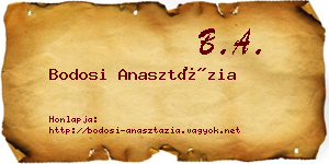 Bodosi Anasztázia névjegykártya